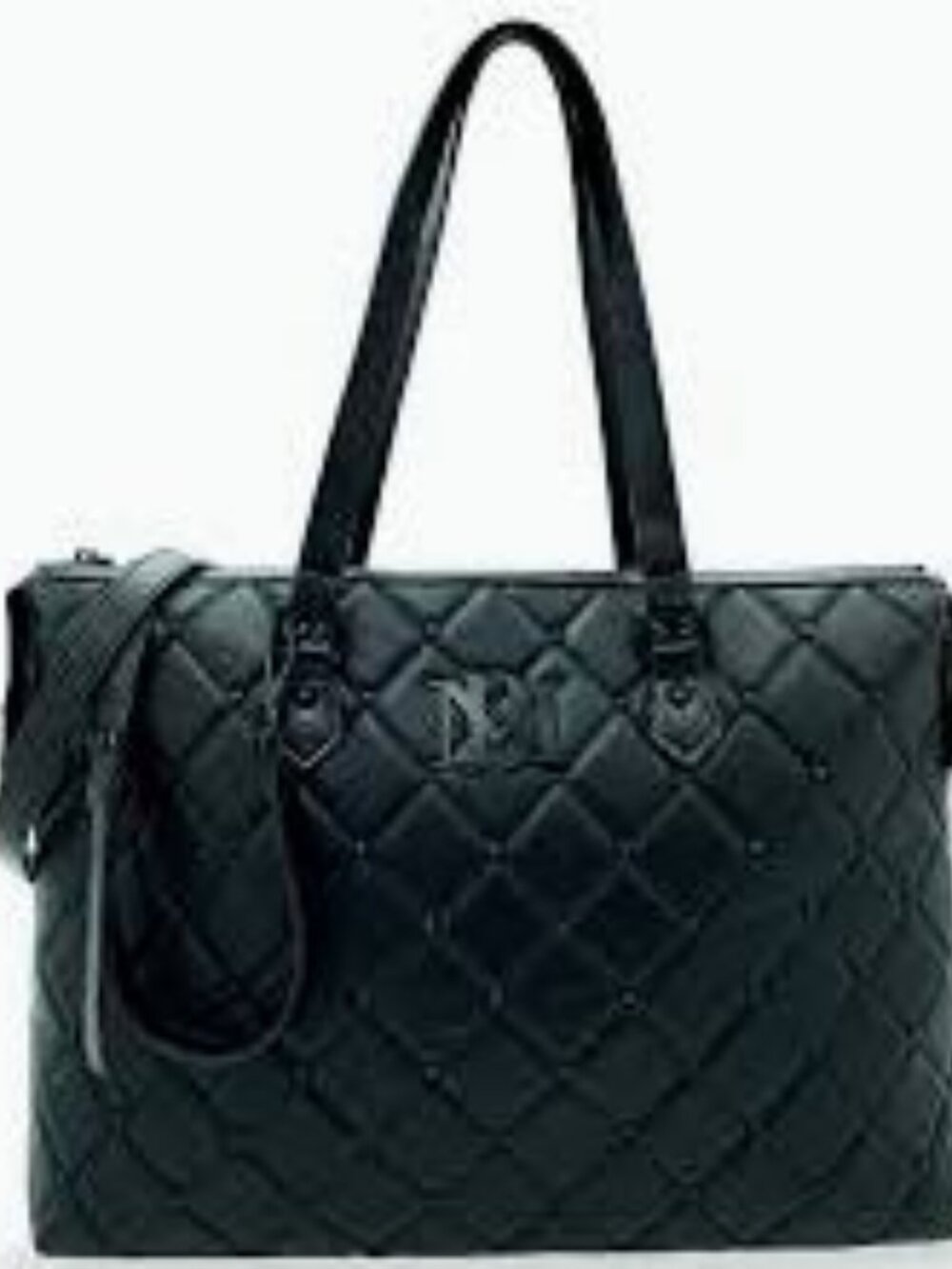 Badgley Mischka Quilted Studded Tote